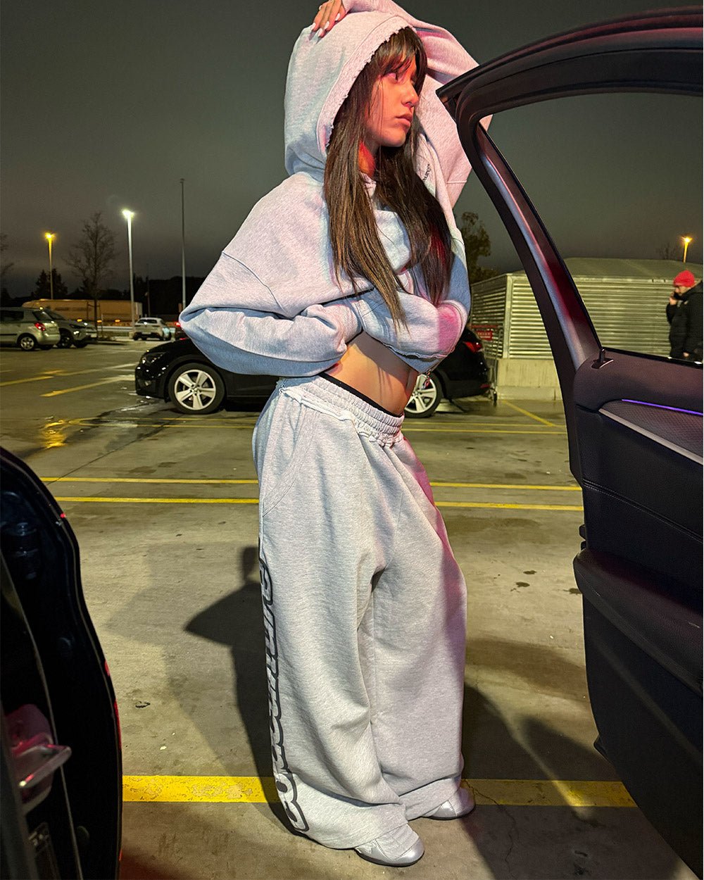 DAILY SET ZIP UP GREY MELANGE