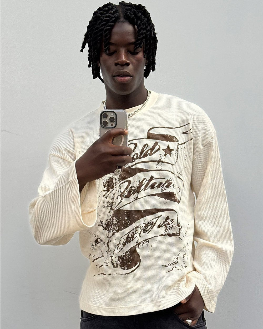 BURNT ICONS LONGSLEEVE OFF WEISS