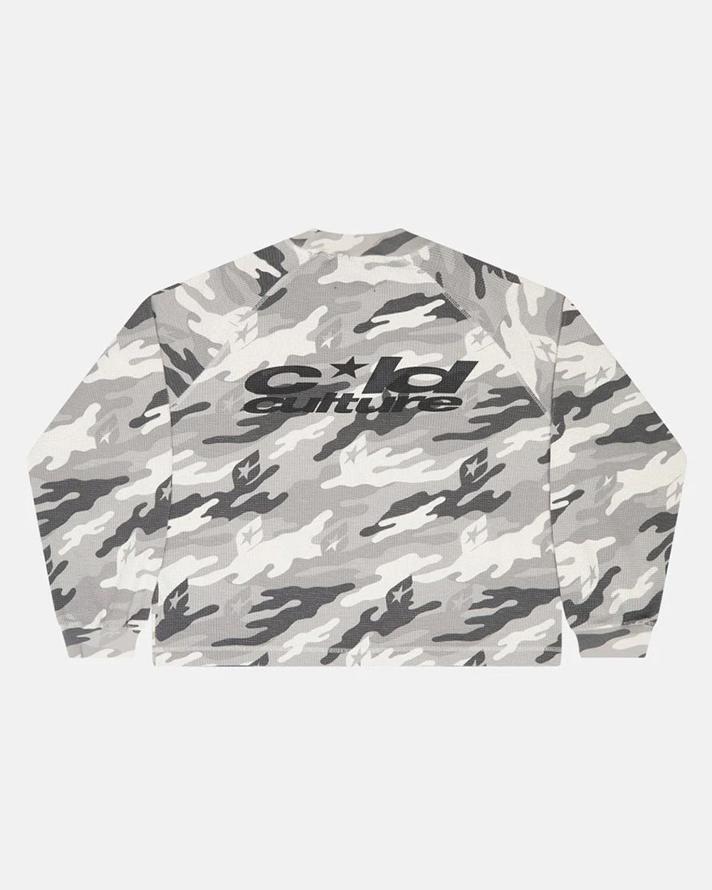 CAMO THERMAL LANGARM-T-SHIRT GRAU