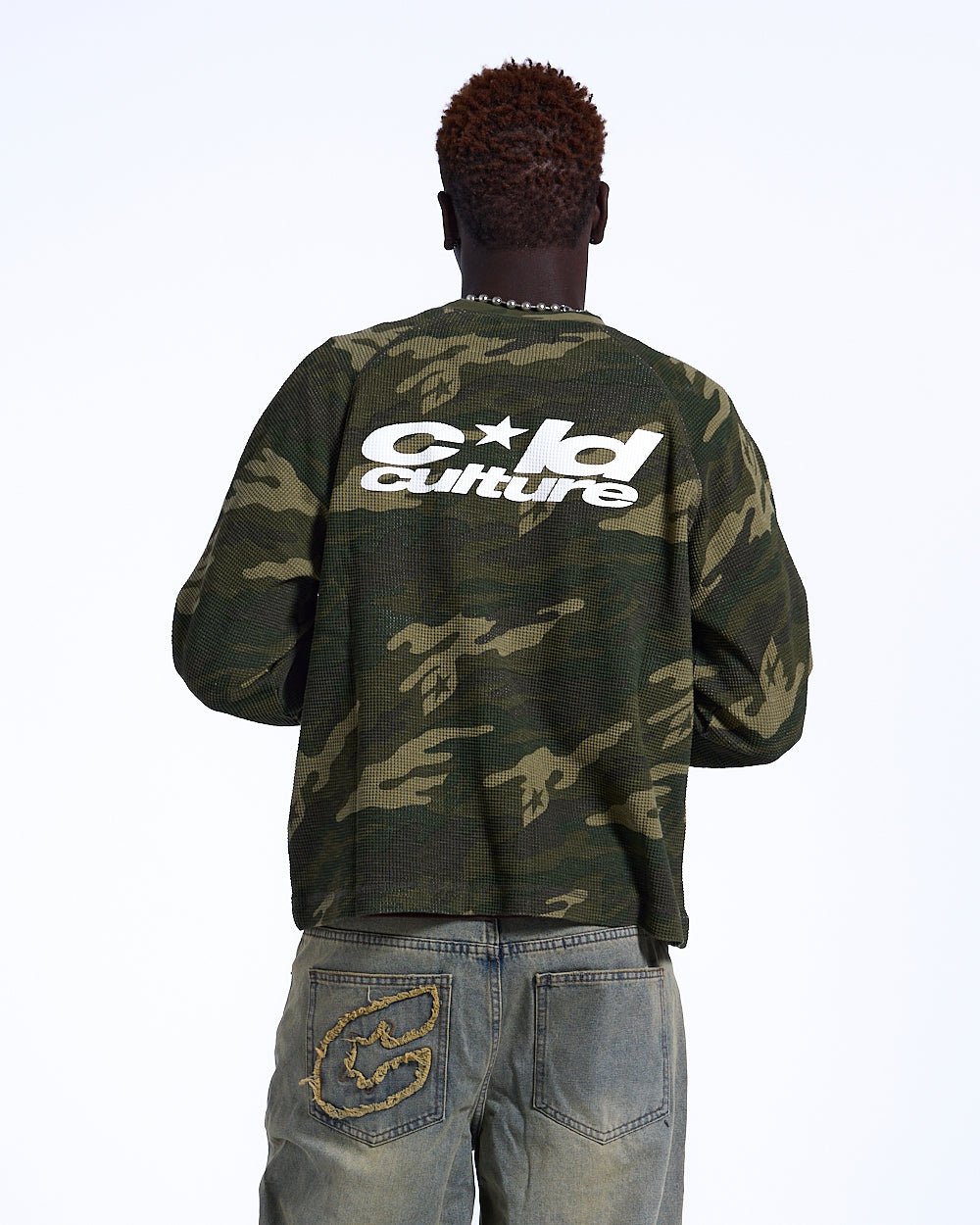 CAMO THERMAL LANGARM T-SHIRT GRÜN