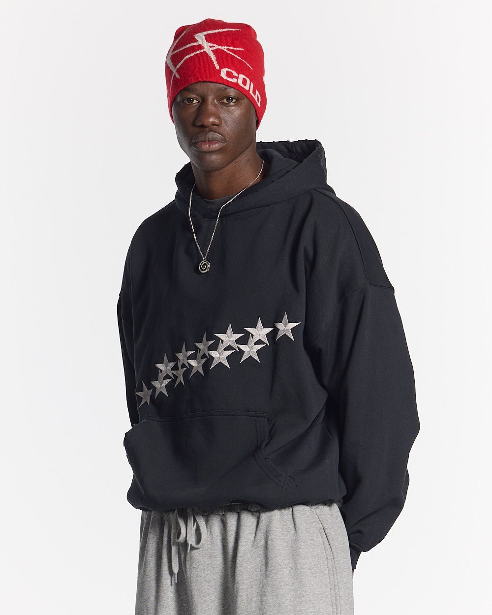 STARS HOODIE SCHWARZ