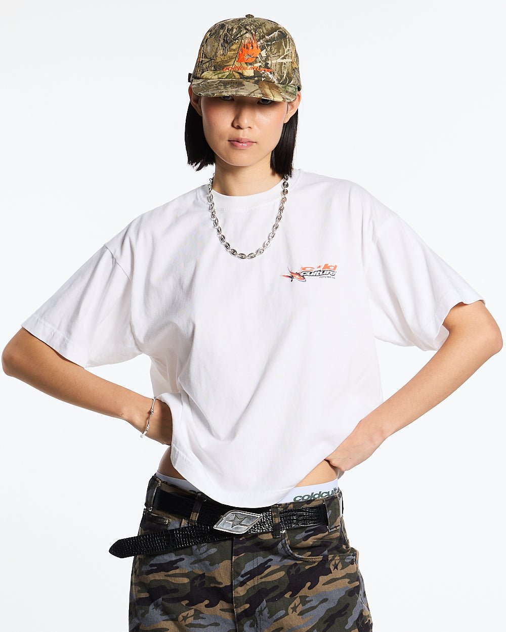 FLIGHT PATH TEE WEISS