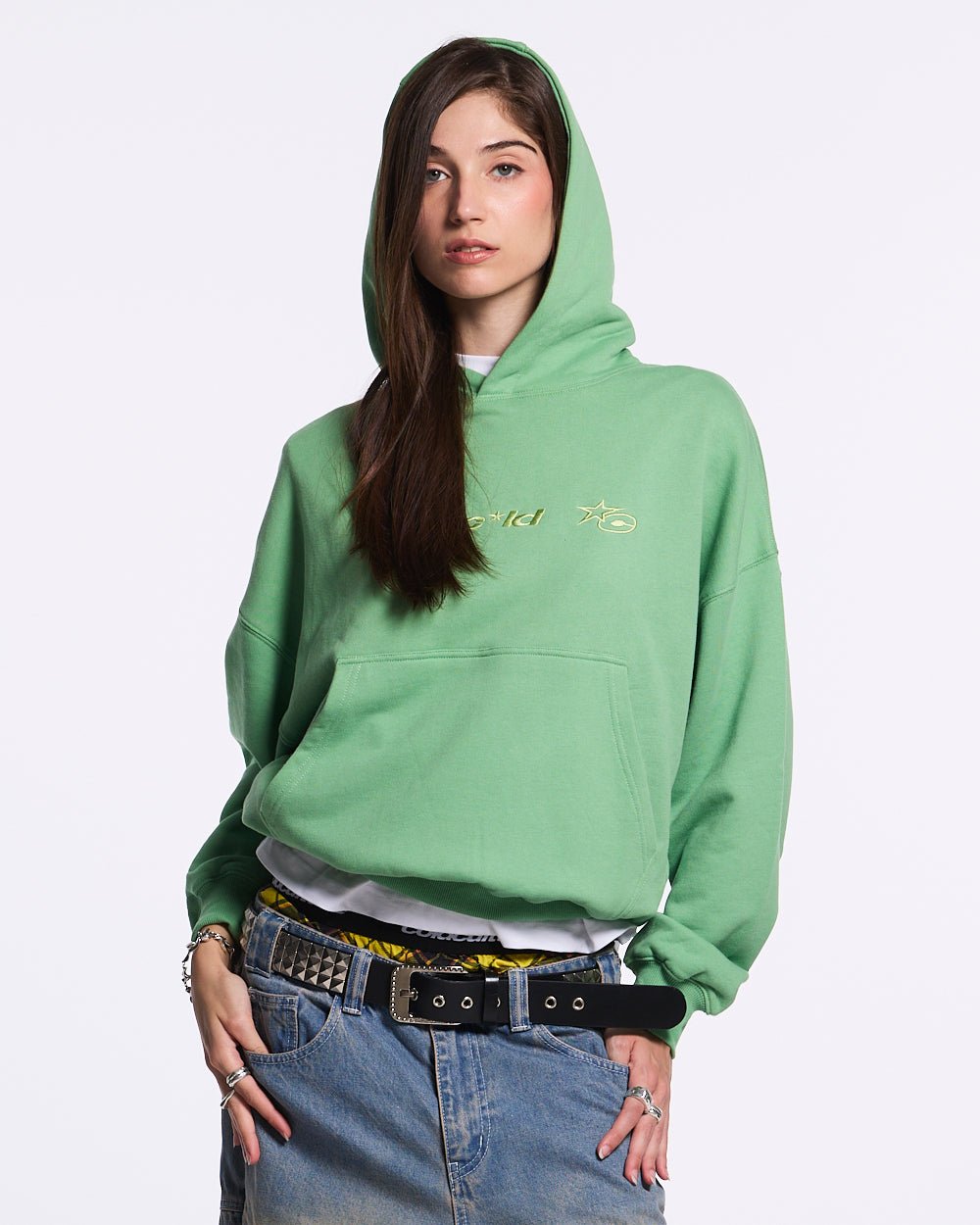 VERTIKALER HOODIE GRÜN