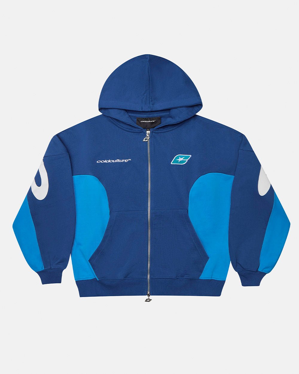 TWISTTER ZIP HOODIE BLAU