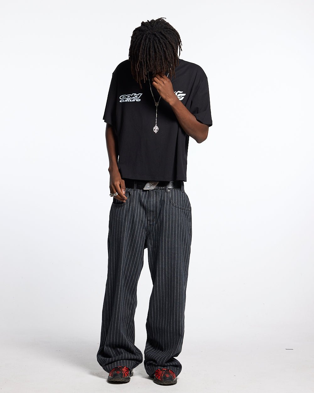 DRIVING MIRROR TEE SCHWARZ