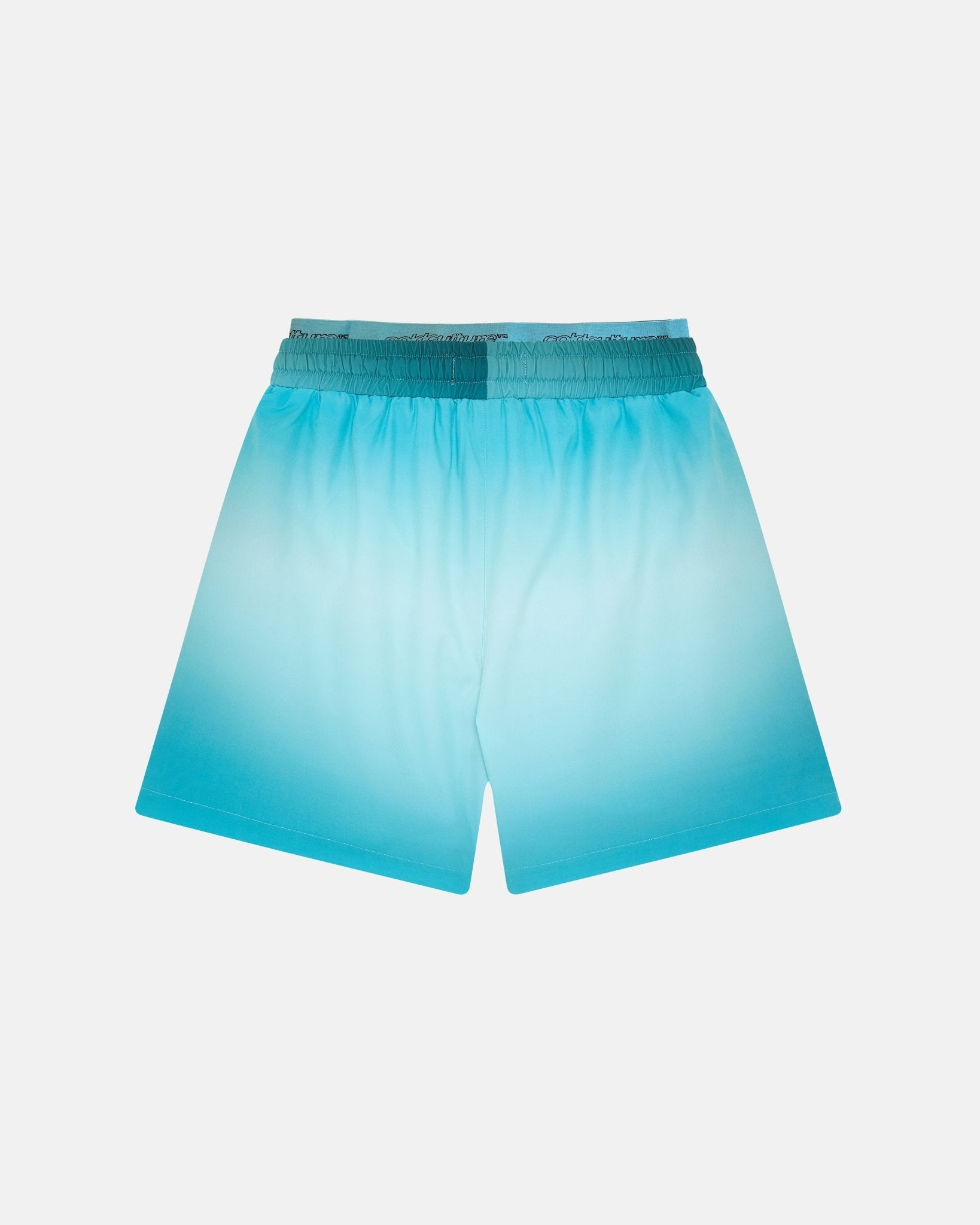 DOPPELTAILODE BADEHOSER GRADIENT BLAU