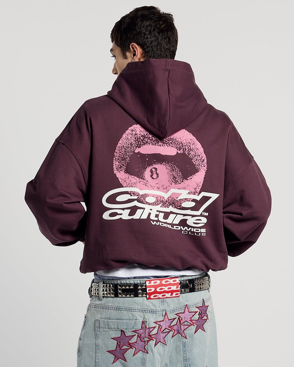 LIP COMBO HOODIE DUNKELBURGUND