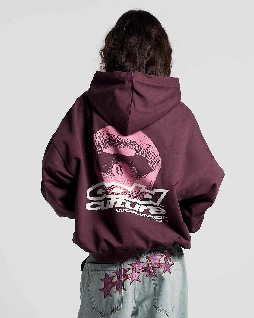 LIP COMBO HOODIE DUNKELBURGUND