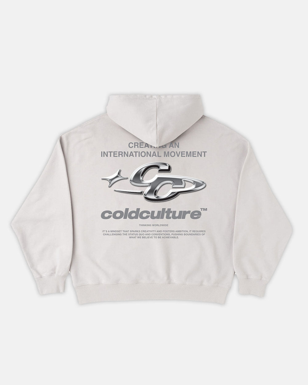 GLANZENDER HOODIE PERLE GRAU