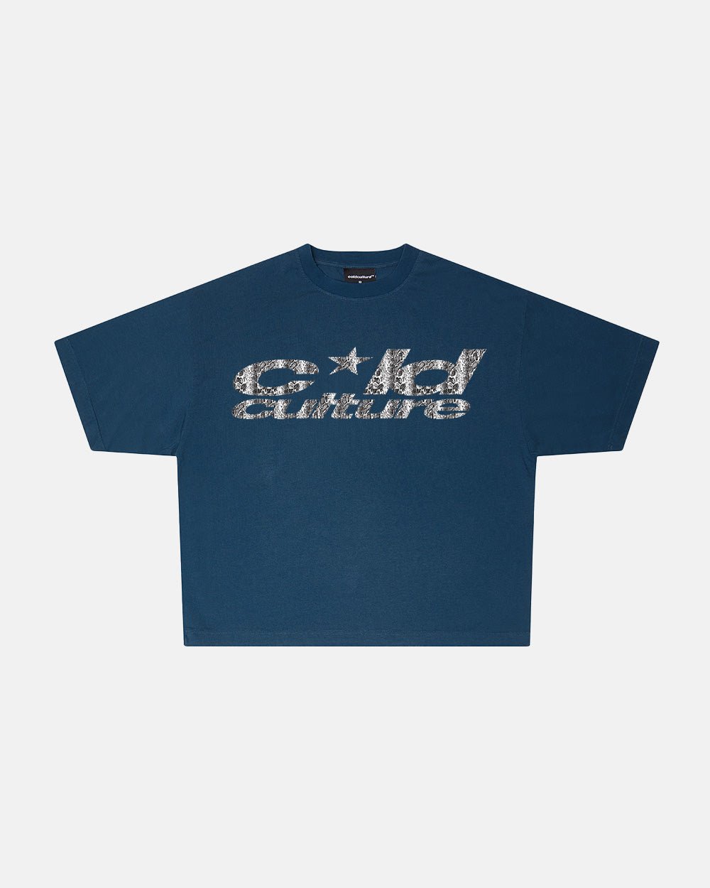WILD SNAKE TEE NAVY BLAU