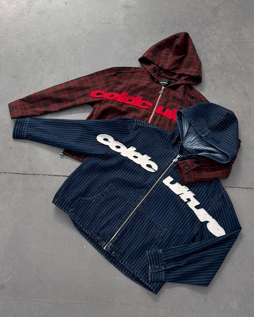 MEMPHIS HOODED SHIRT BLAUER DENIM