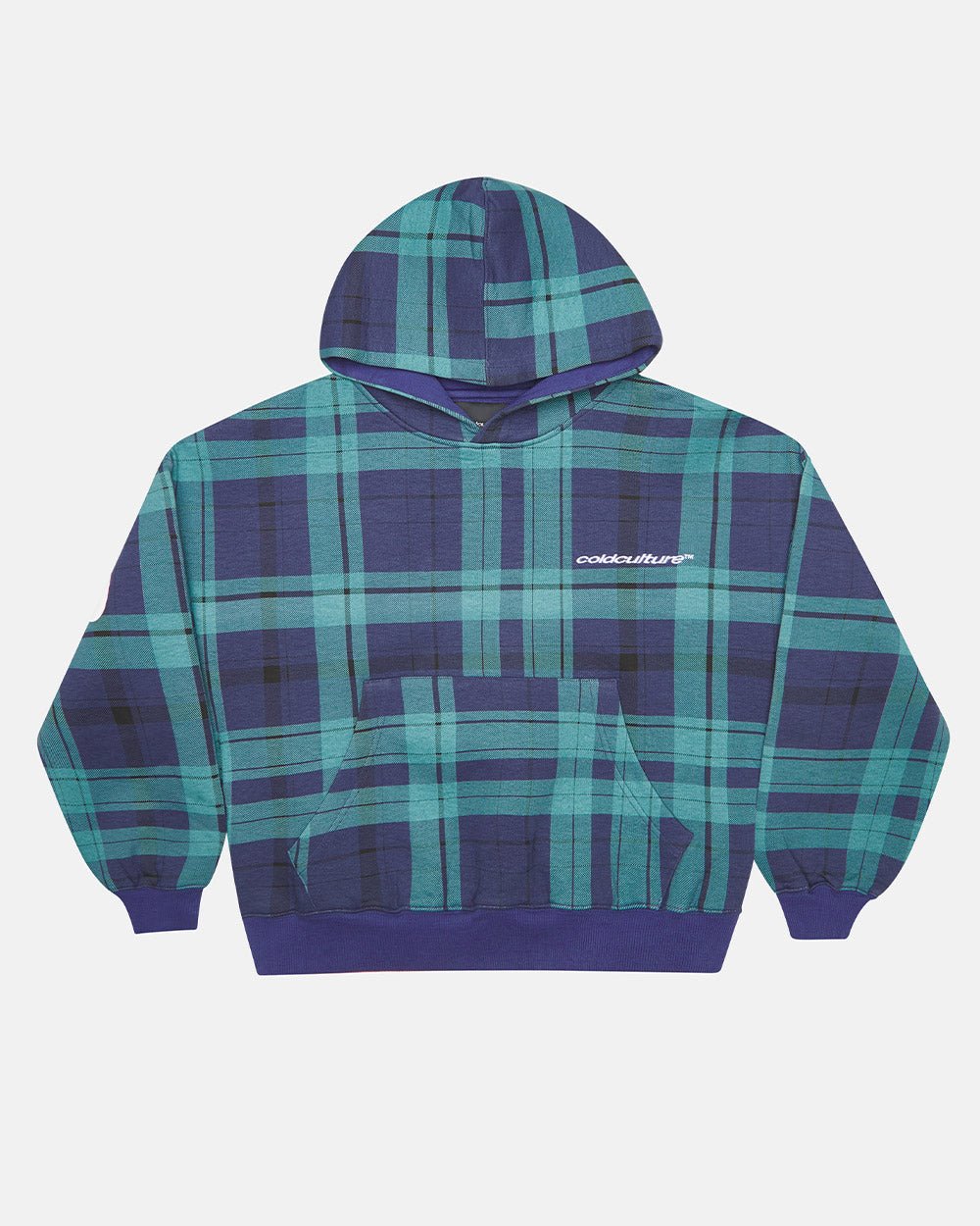 TWO FACES HOODIE NAVY & GRÜN
