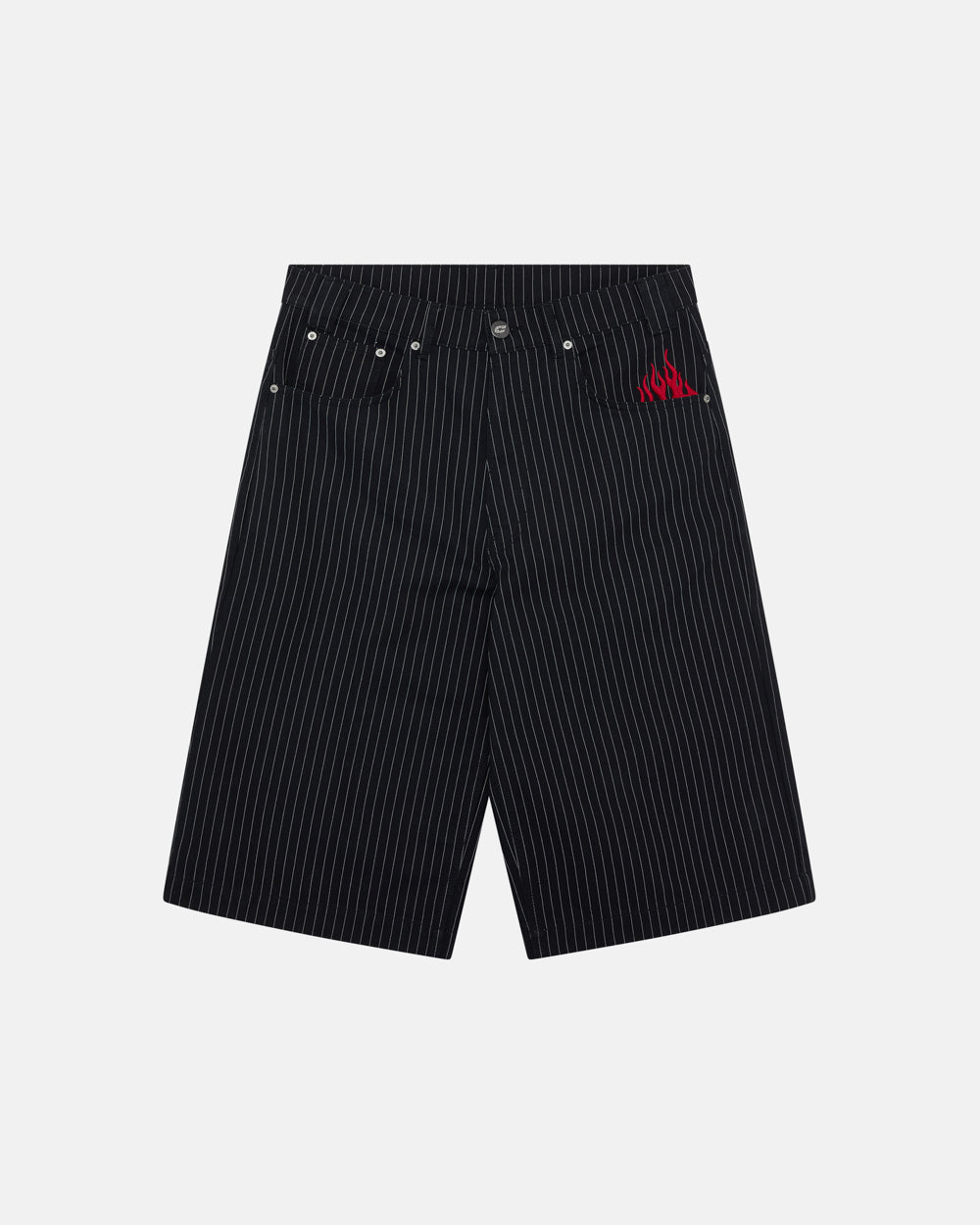 STRIPE FADE JORTS SCHWARZ