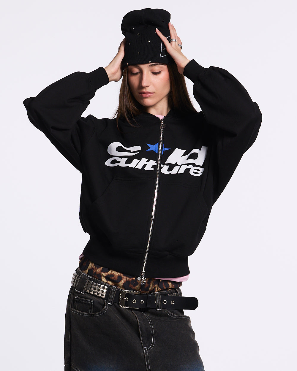 HARPER ZIP HOODIE SCHWARZ