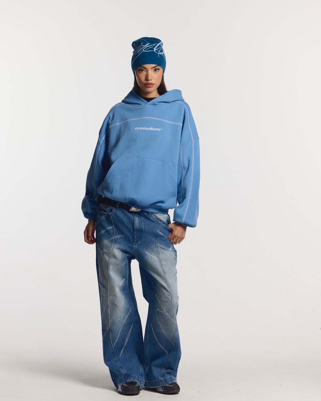 ROLLER HOODIE BLAU