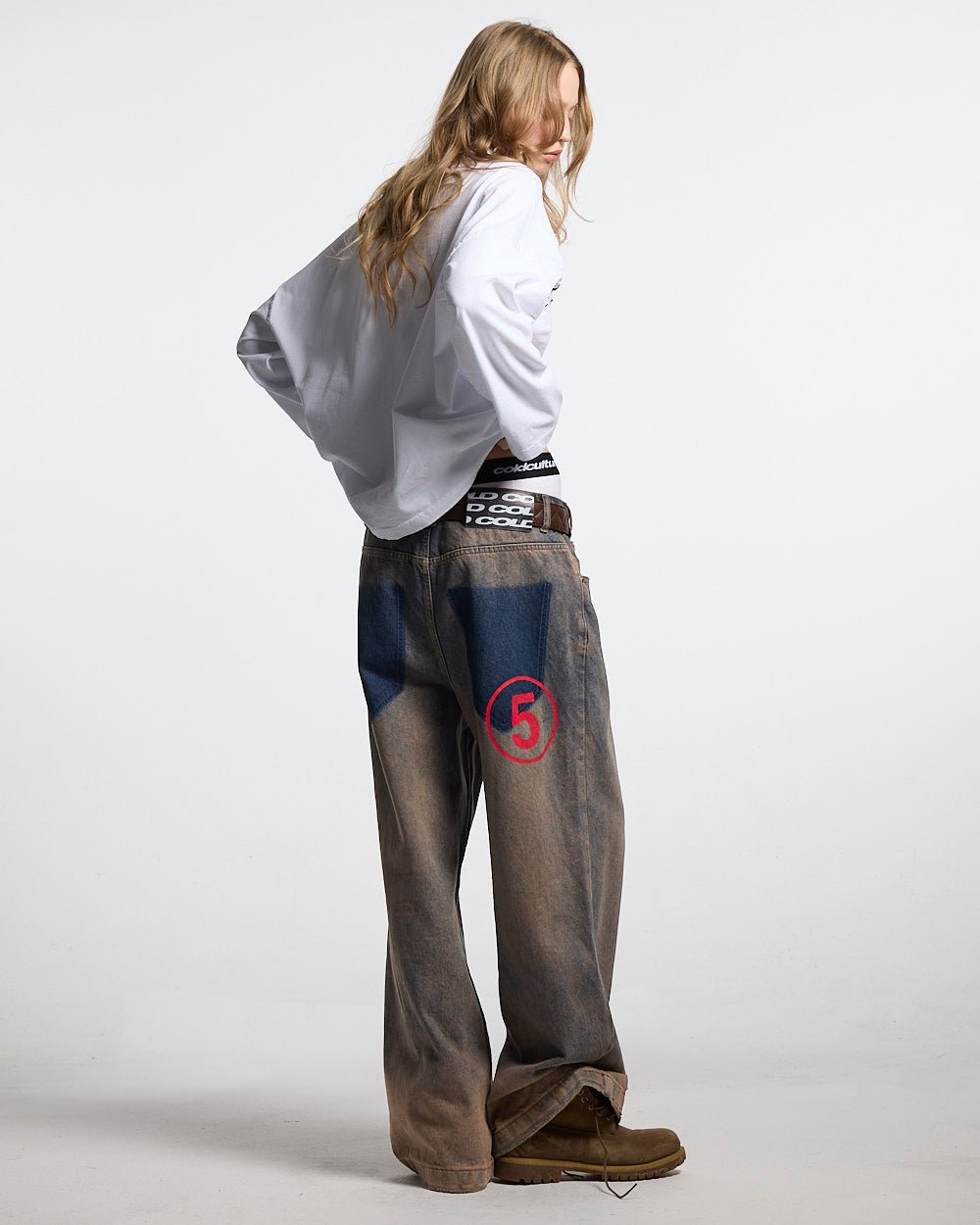 NUMBER 5 V3 DENIM HOSSEN DUNKELBLAU