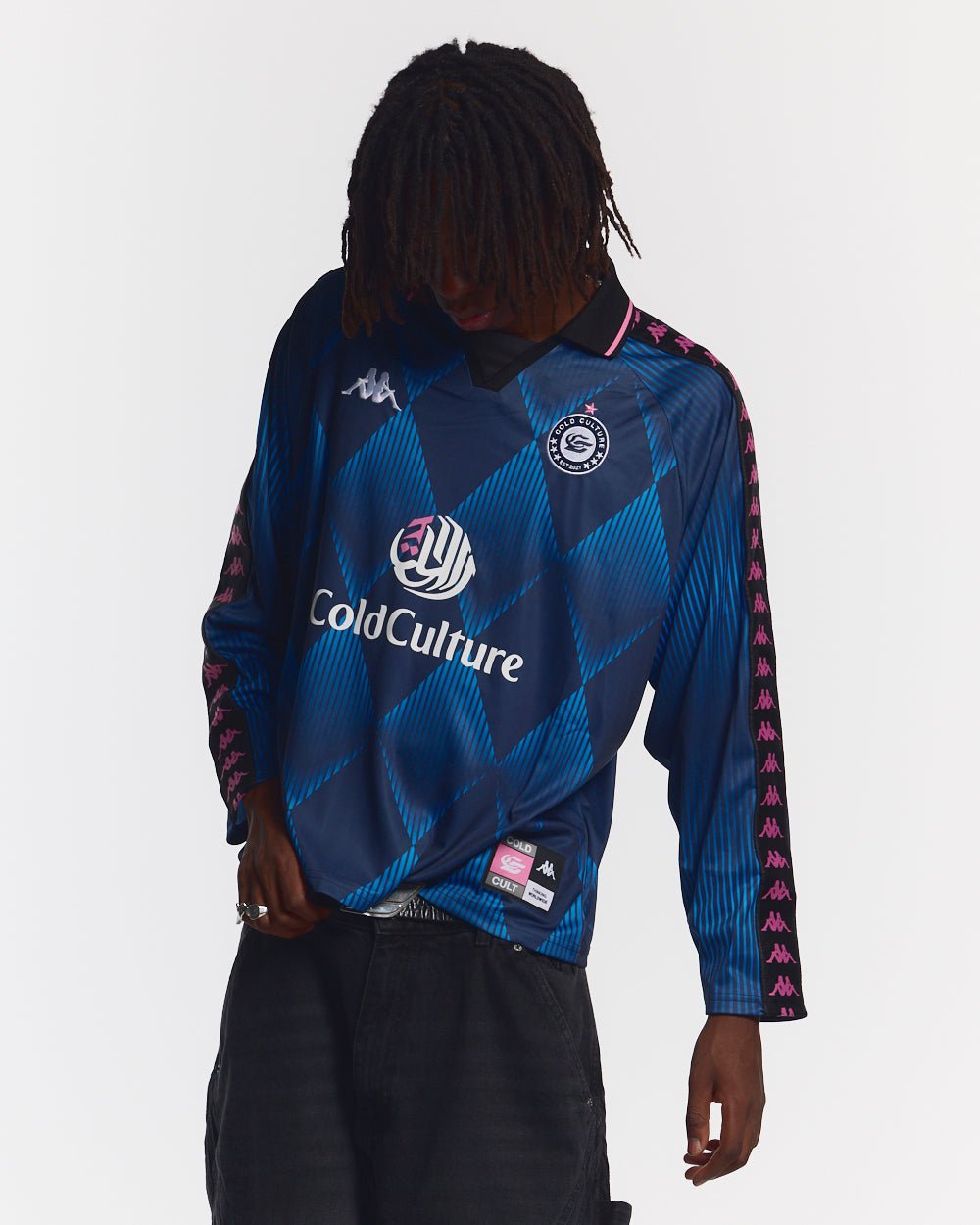 KAPPA X COLD CULTURE LANGARM T-SHIRT BLAU