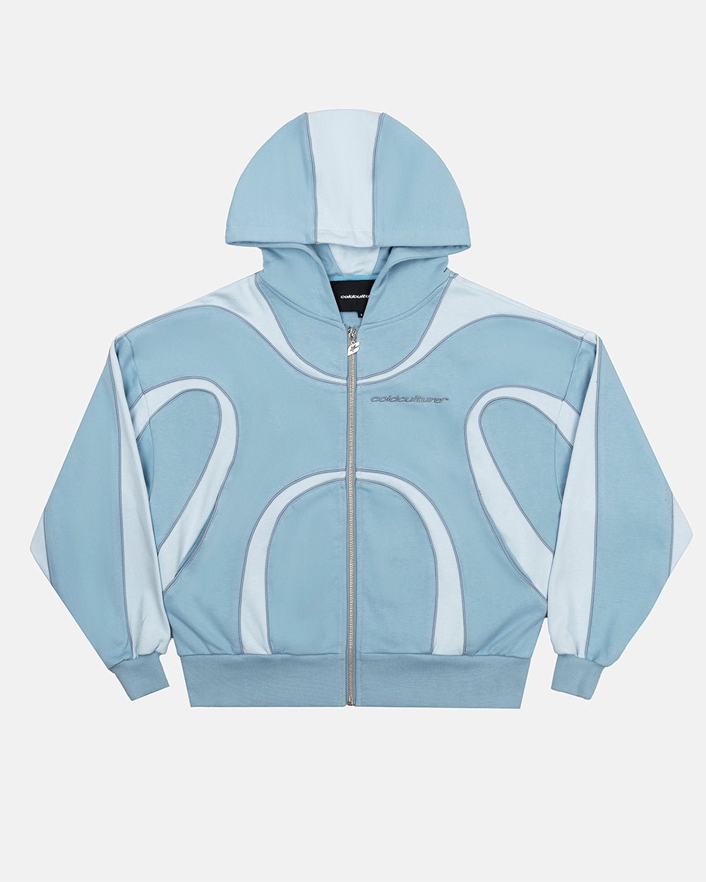TAKE OFF FLEECE ZIP HOODIE LEICHT BLAU