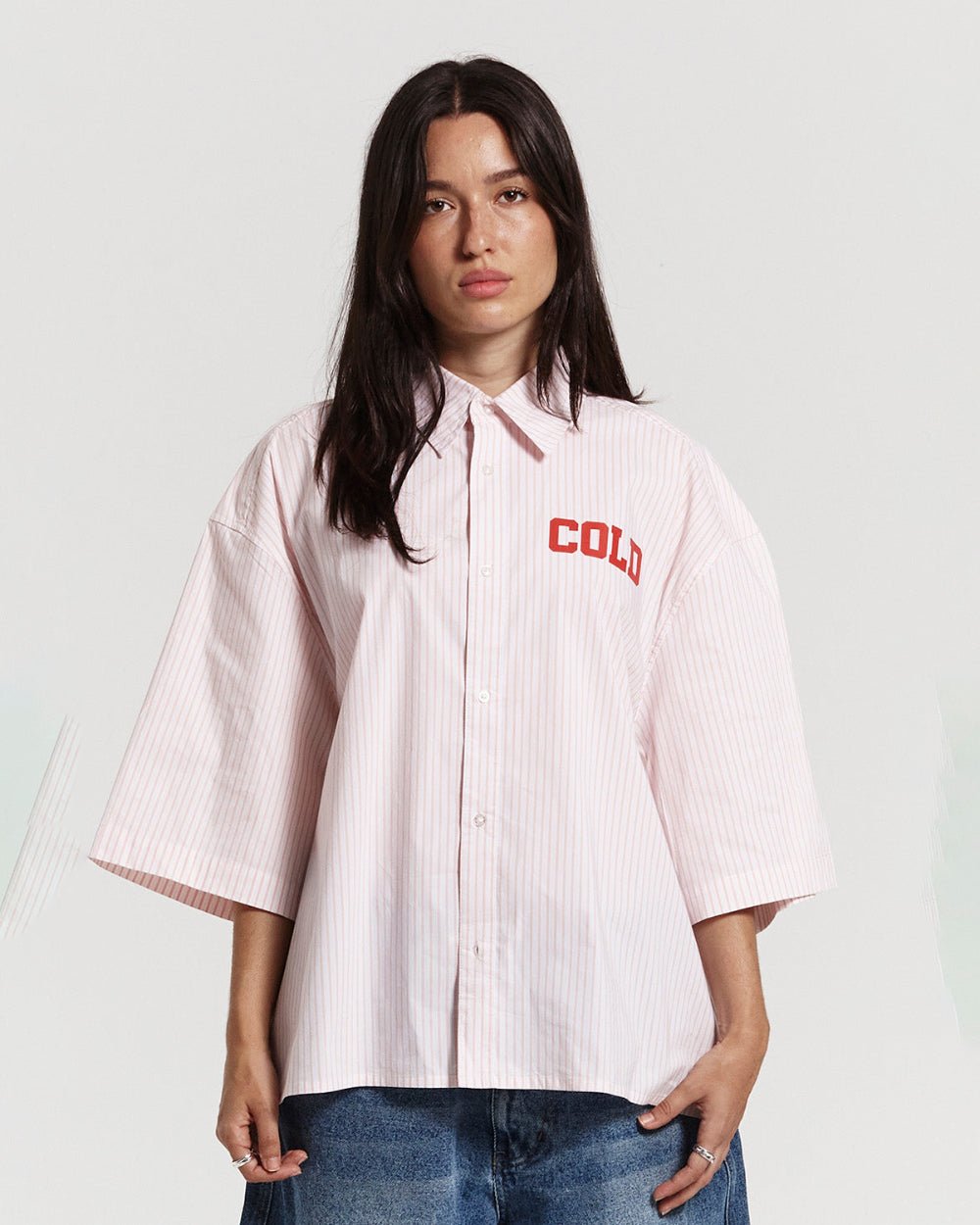COUNTDOWN SHIRT PINK STRIPES