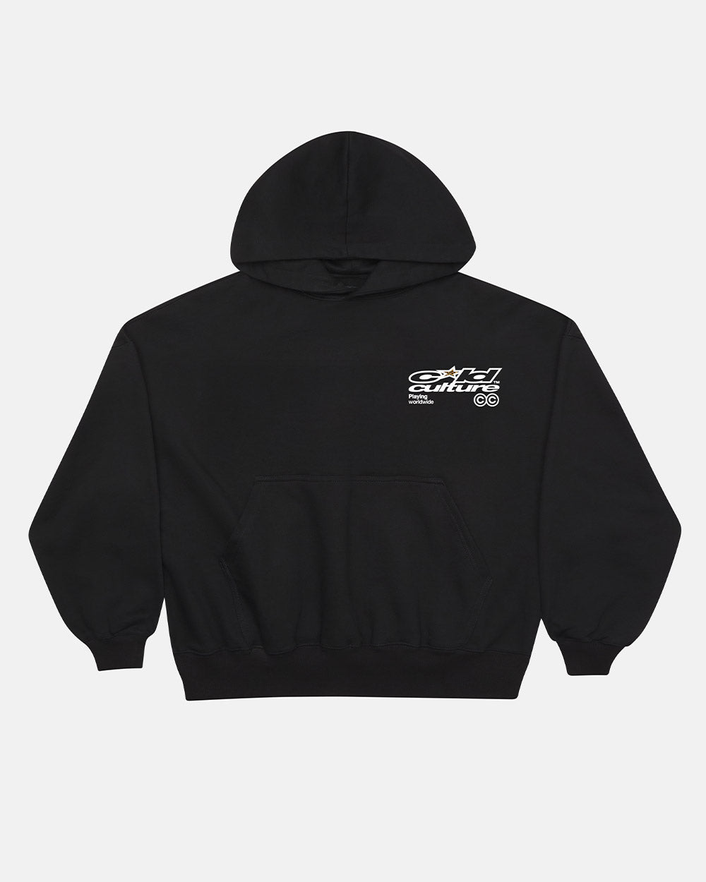 PLAYING WORLDWIDE HOODIE SCHWARZ