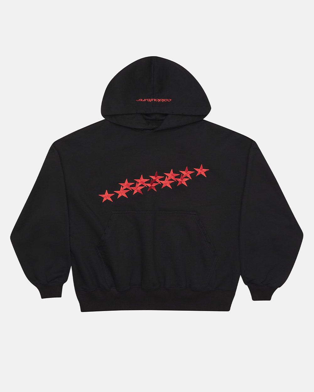 STARS HOODIE SCHWARZ & ROT