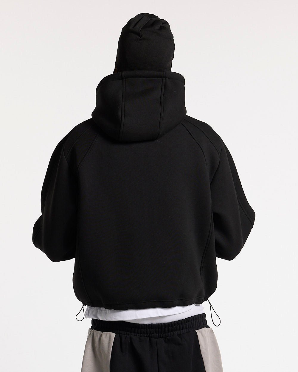 SCUBA ZIP HOODIE GRAU & SCHWARZ