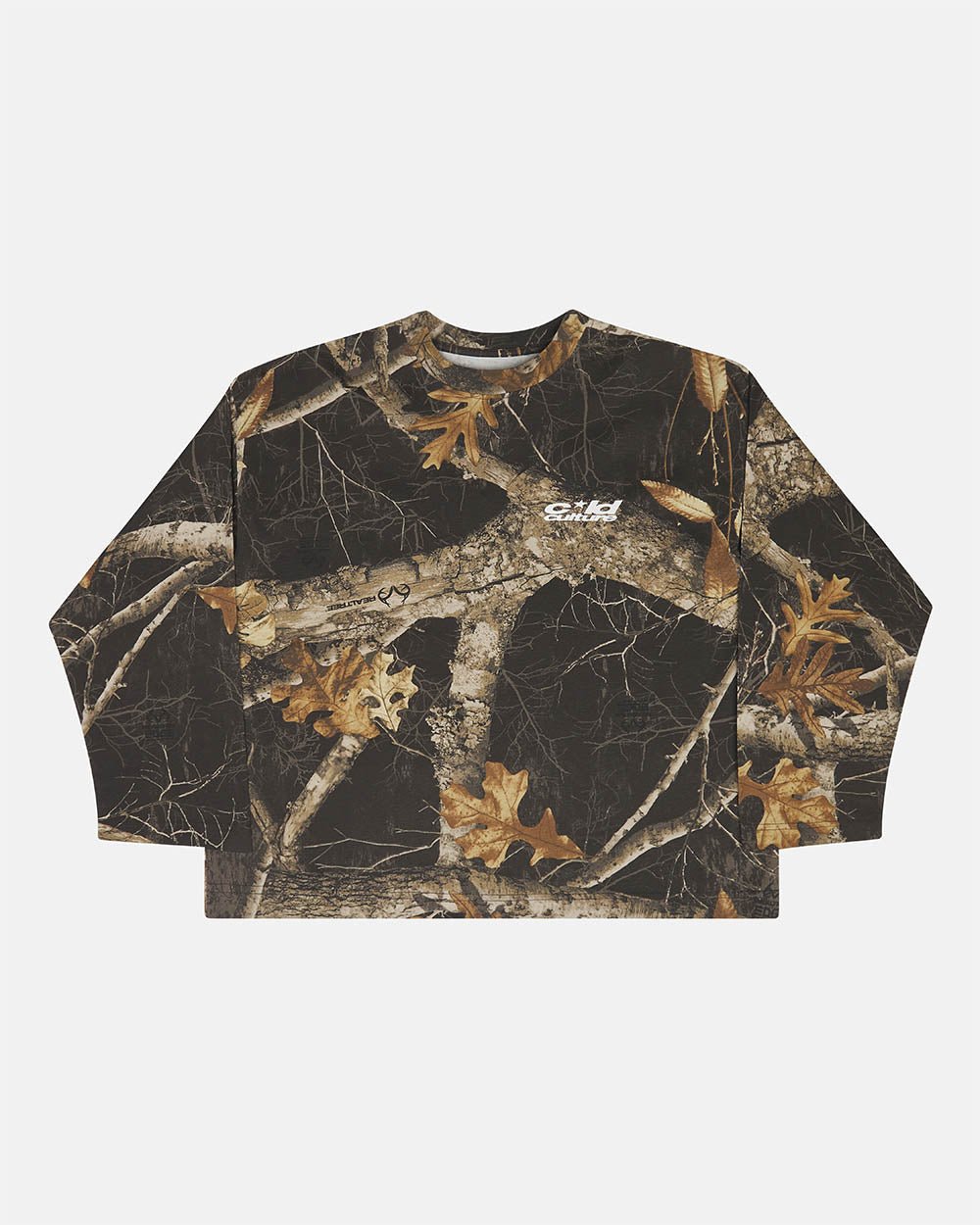 LANGARM-TEE REALTREE SCHWARZ