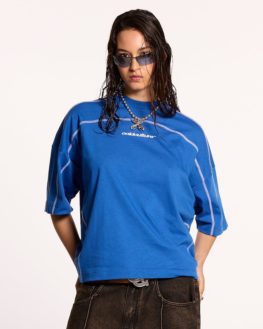 ROLLER TEE BLAU