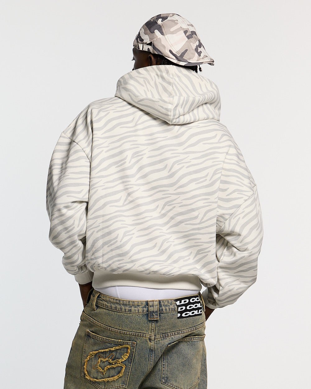ZEBRA HOODIE WEISS