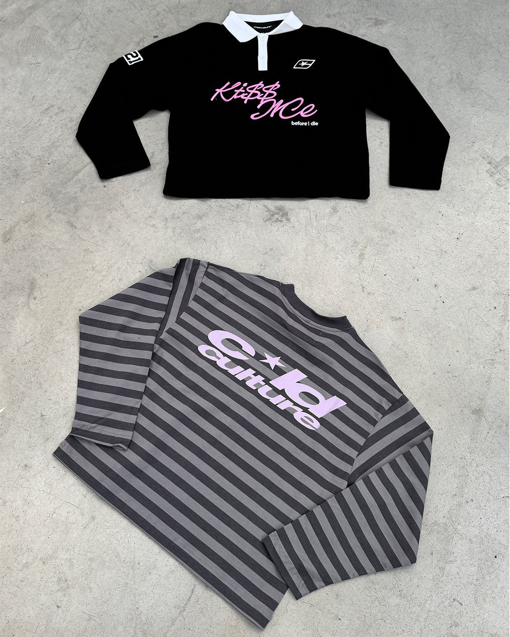 PARDON ME LONGSLEEVE SCHWARZ & GRAU