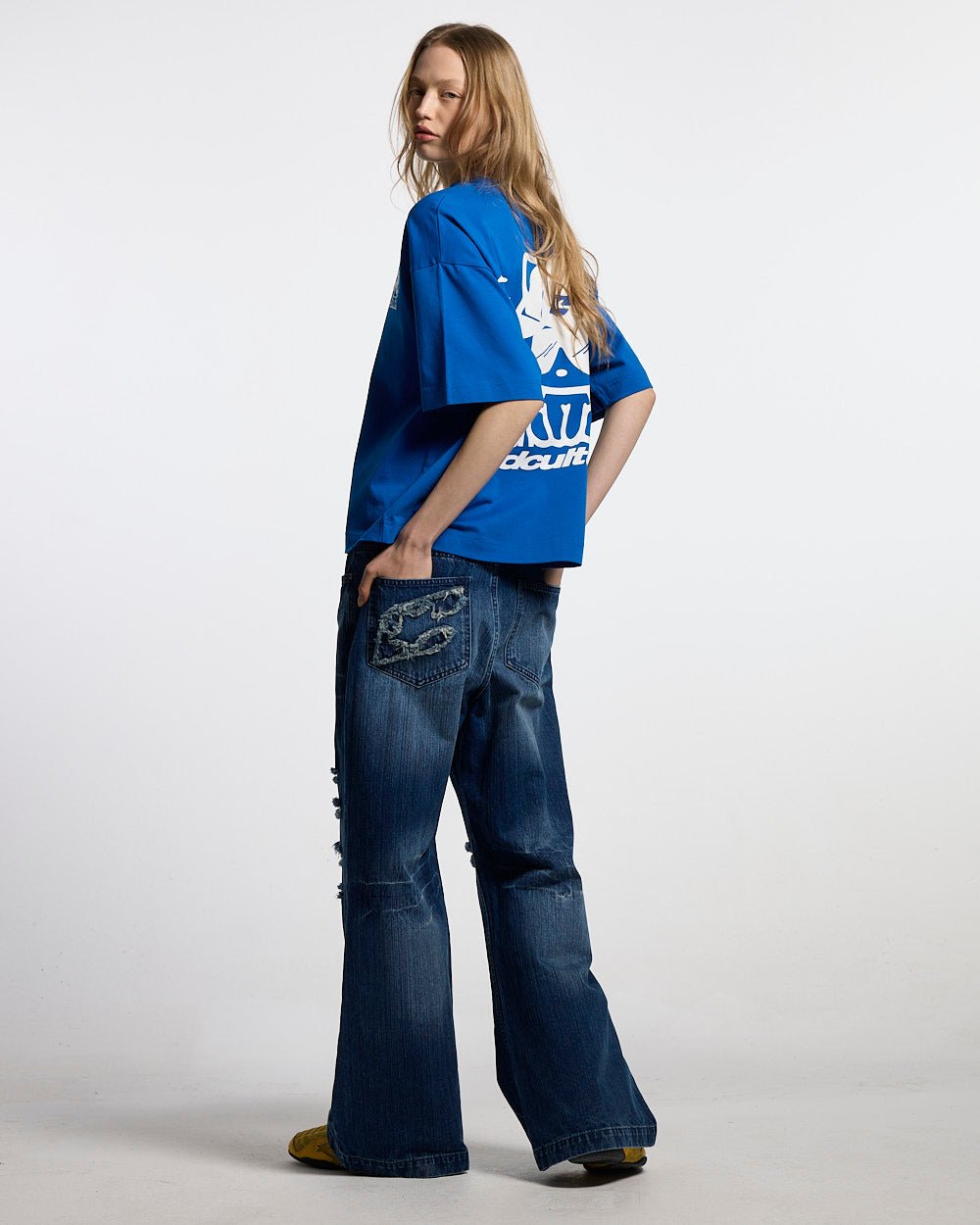 CIBERCAT TEE BLAU