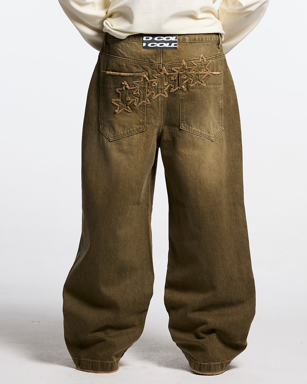 DISTRESS STARS V2 HOSSEN BROWN DENIM