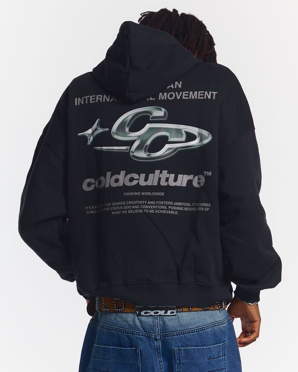 GLANZENDER HOODIE SCHWARZ