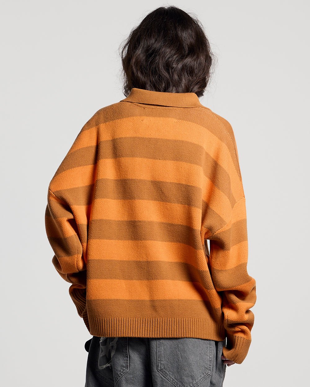 COLD BRICK POLO STRICK ORANGE