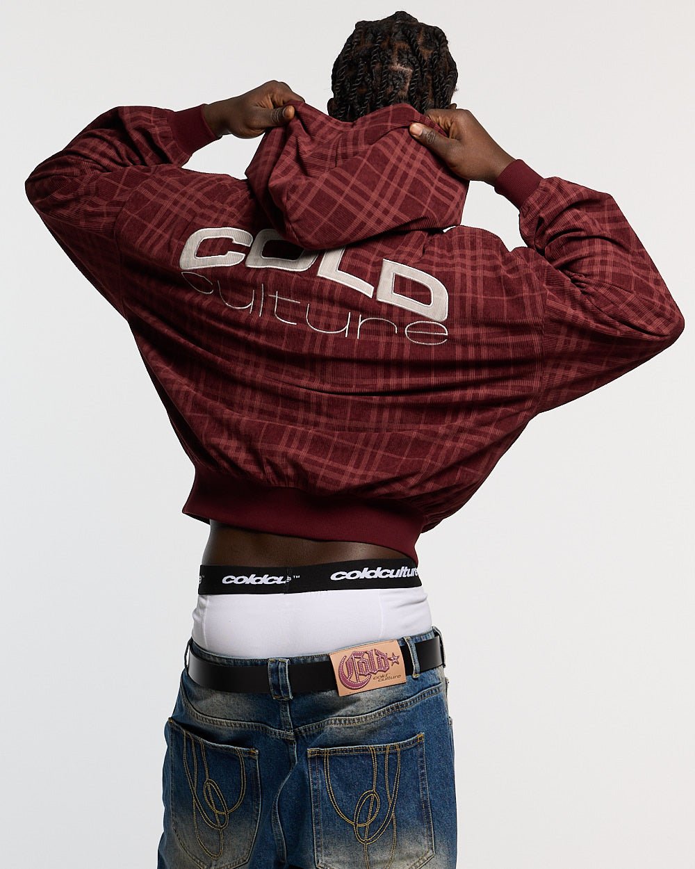 POSH ZIP HOODIE BURGUNDY