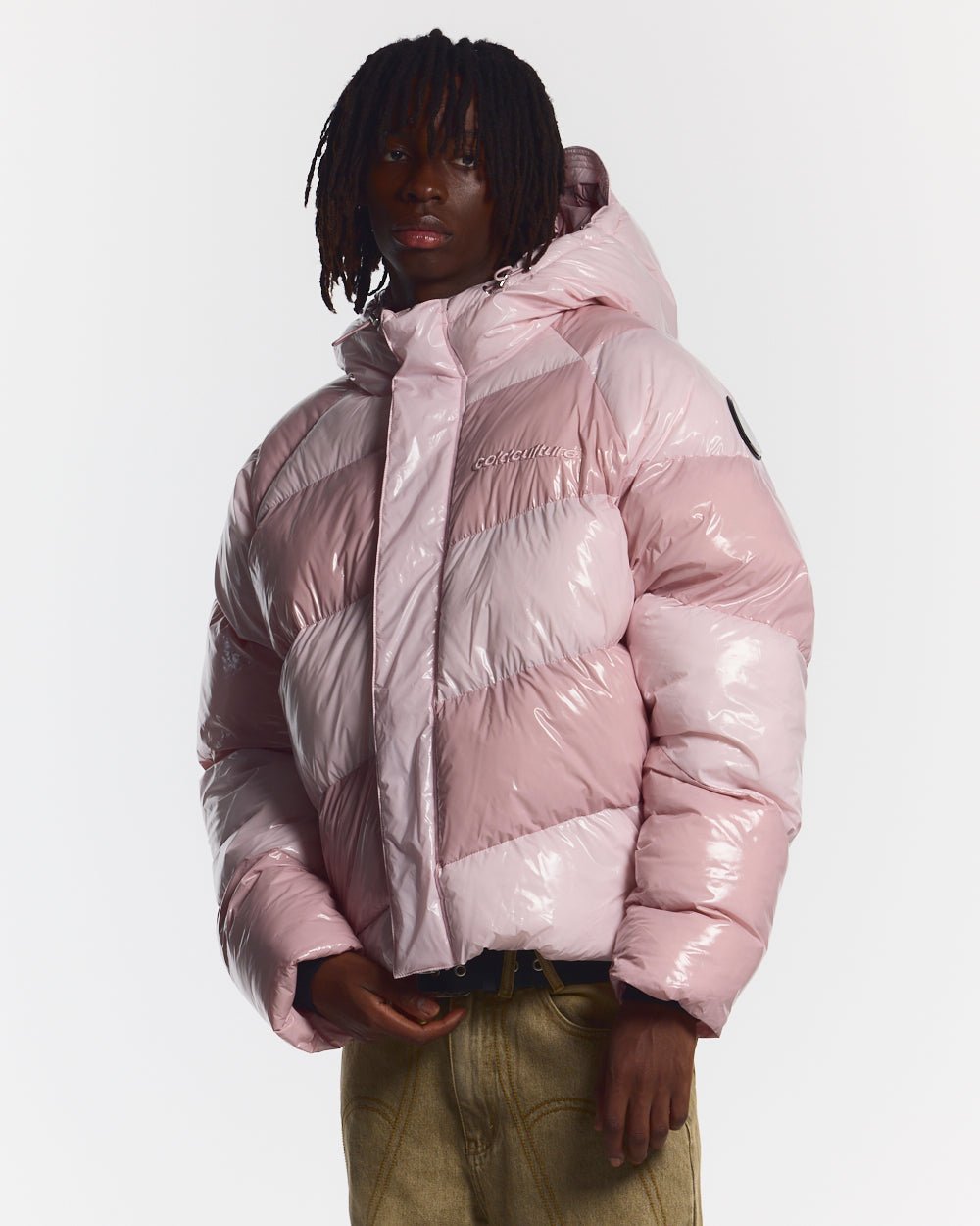 SPIRAL-PUFFER GLOSSY PINK MIX