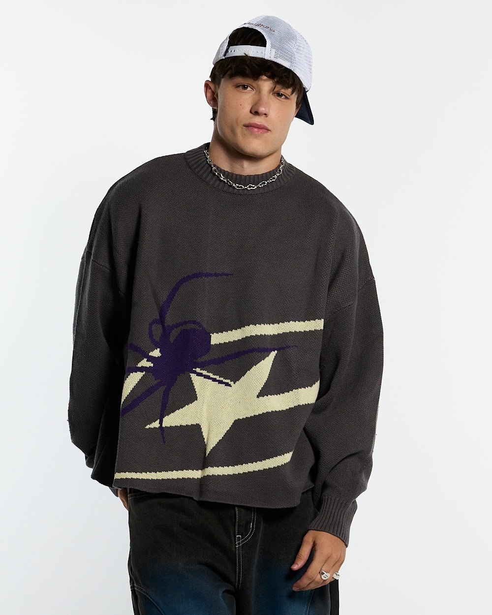 SPIDER STRICK GREY
