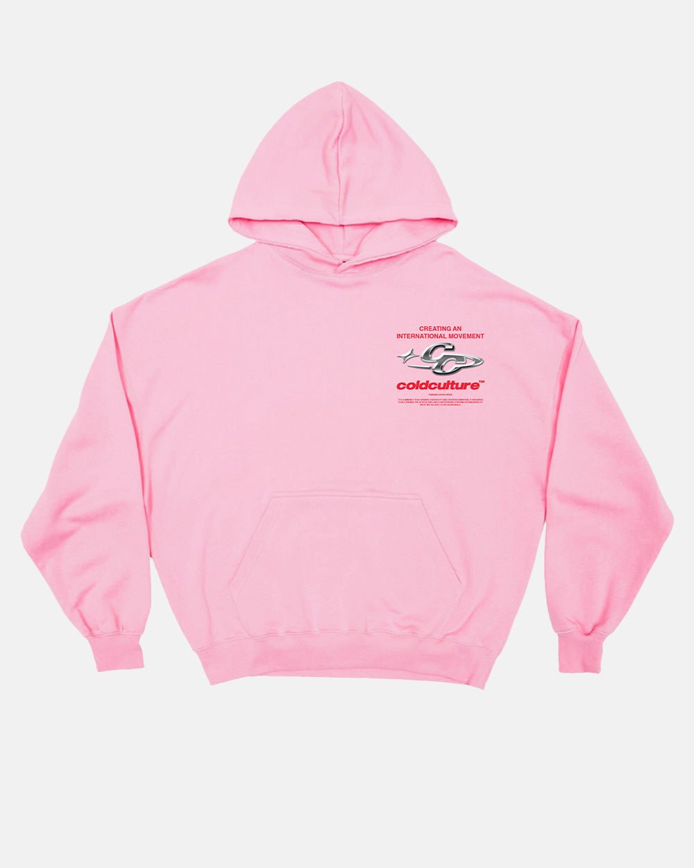 GLÄNZENDER HOODIE PINK