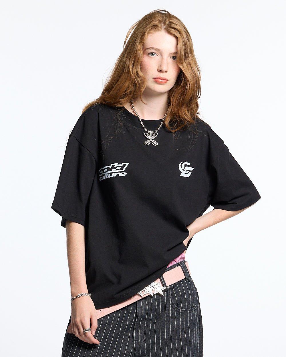 DRIVING MIRROR TEE SCHWARZ