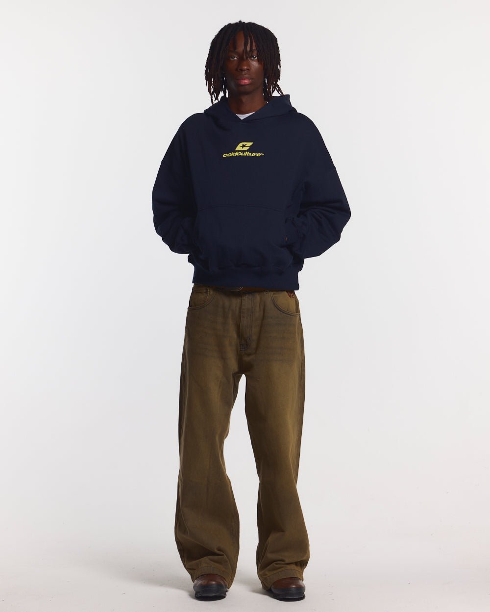 GEBÖGENE HOODIE MIDNIGHT BLUE