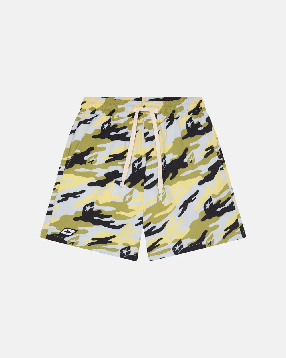 GELBES CAMO-SWIMSHORT