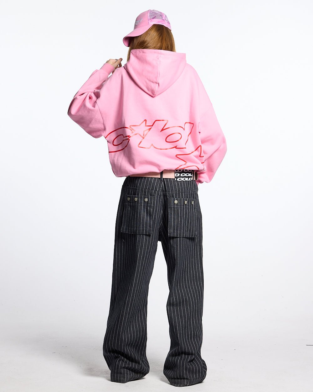 DEFENSE HOODIE PINK UND ROT