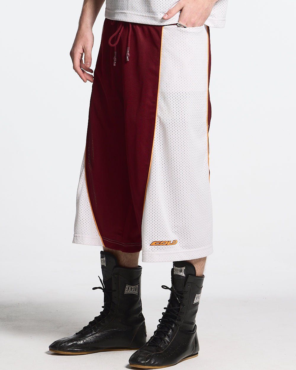 AERO STEED SHORT CREAM/BURGUNDY
