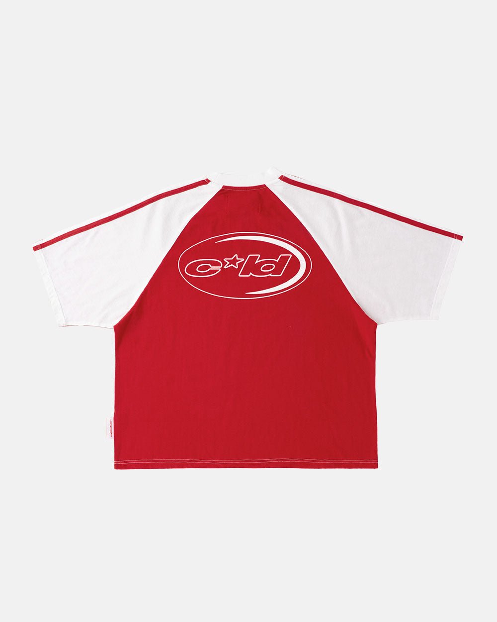 COMBO TEE WEISS/ROT