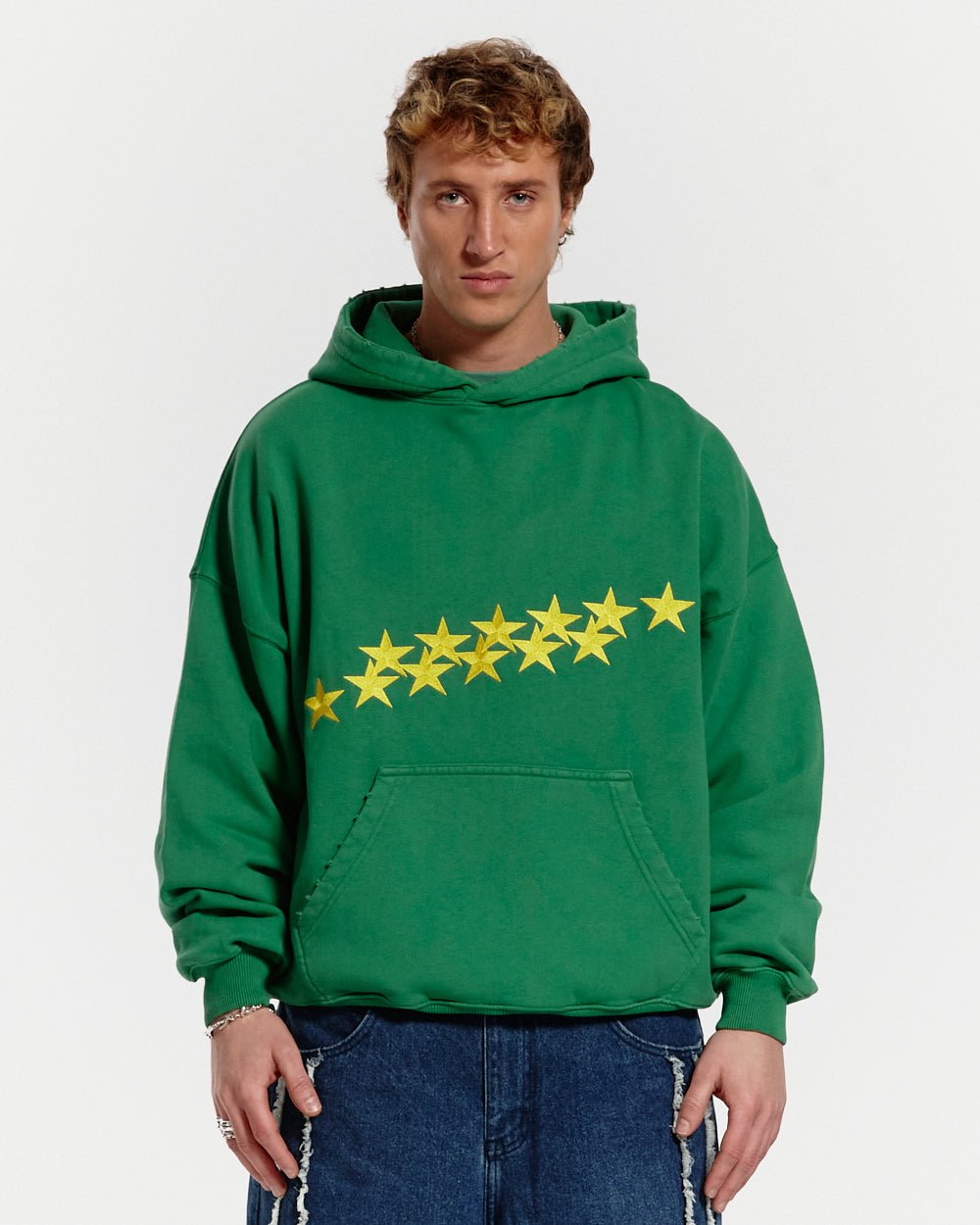 STARS HOODIE GRÜN BAUM