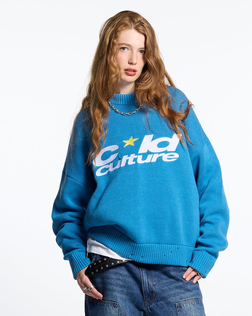 HARPER KNIT BLAU UND WEISS