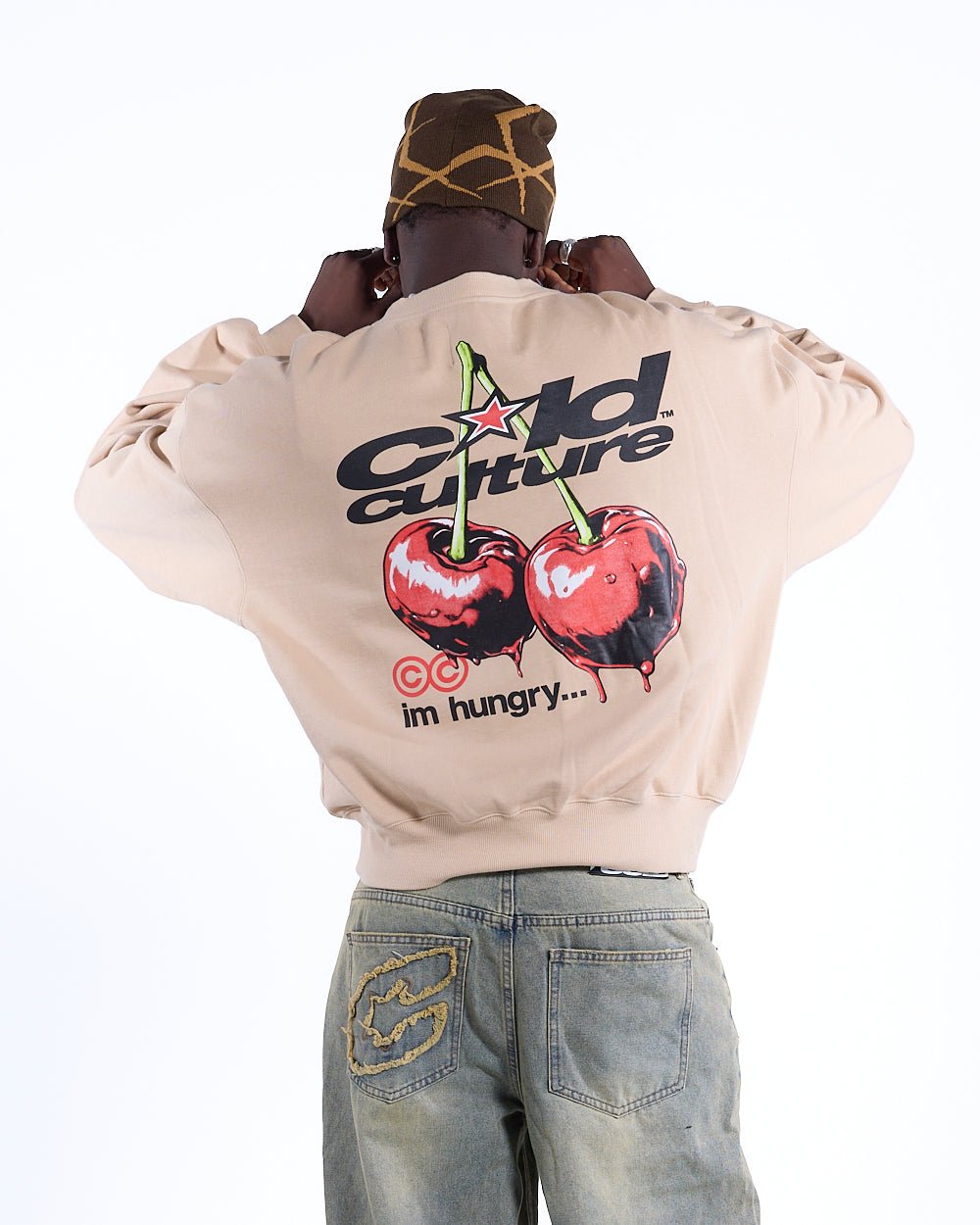 CHERRY CREWNECK BEIGE