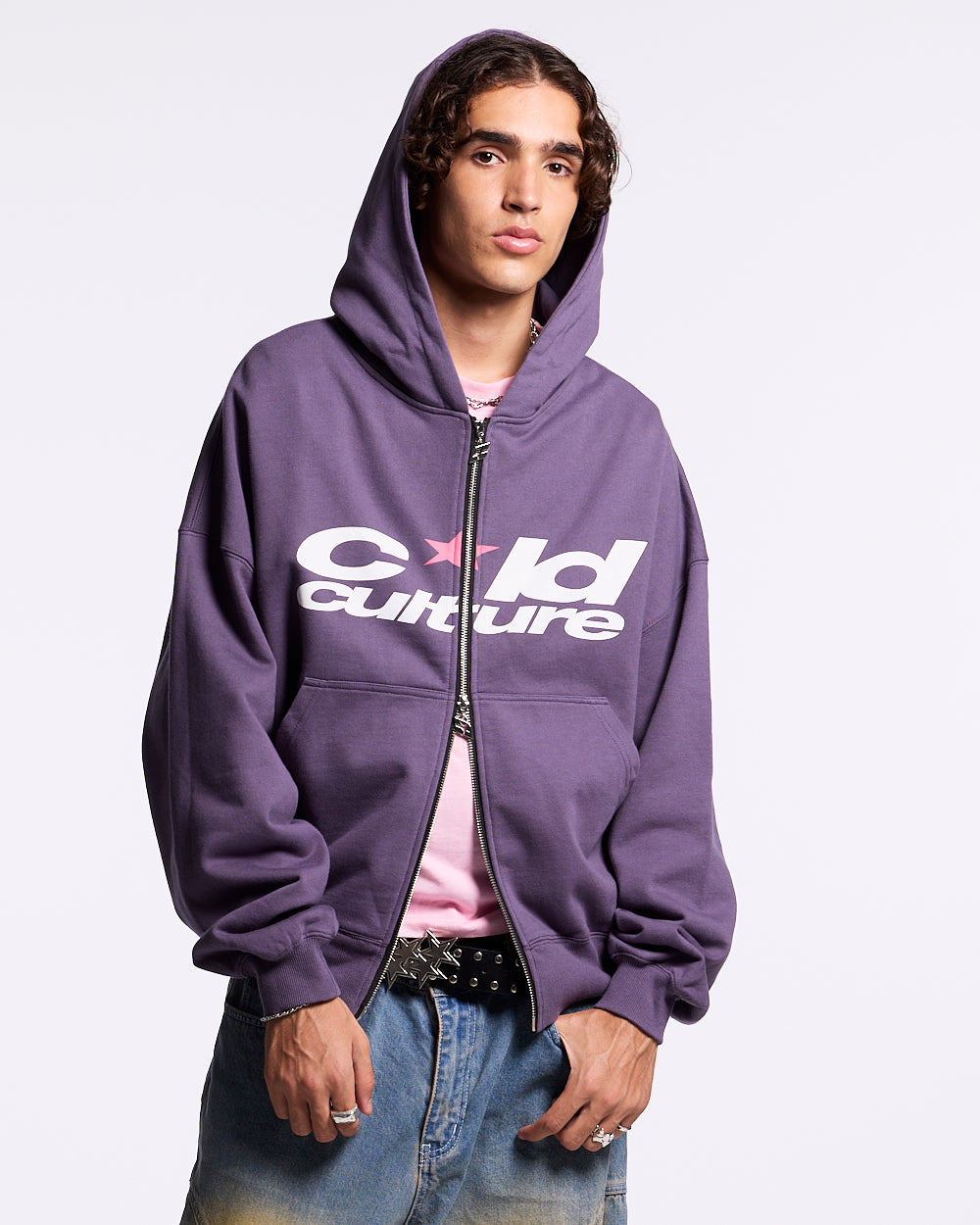 HARPER ZIP HOODIE LILA