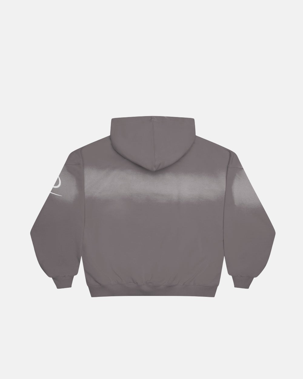 CROSSED SCRIPT HOODIE GREY
