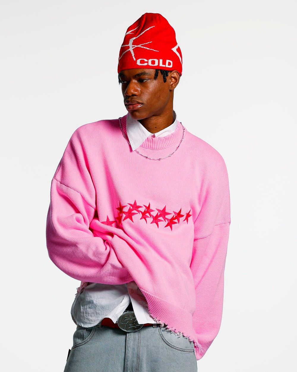 STARS KNIT PINK